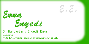 emma enyedi business card